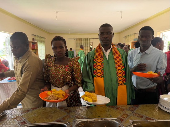Pastor Zadok at his biblical training graduation